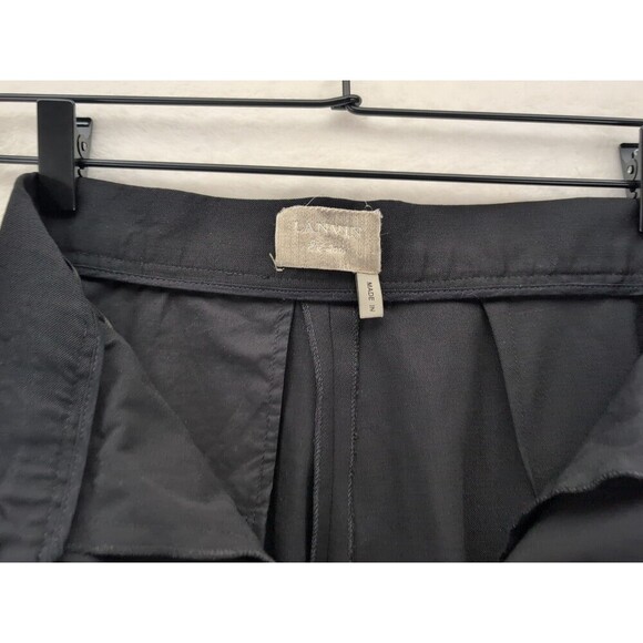 Lanvin Wool Blend Diamond Hook Closure Women's Pants Size 36/6 Made In Slovakia - Picture 10 of 16
